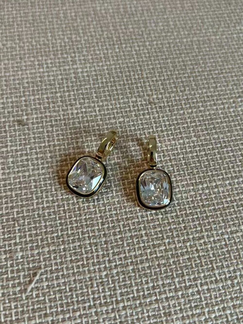Roxanne Assoulin The Cubic Cushion Drop Earrings Diamond_3